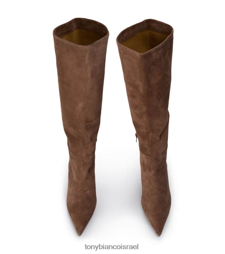 מגפיים בגובה הברך | נשים זמש אוכף Tony Bianco מגפי עגל דרייק 8BNR8T403